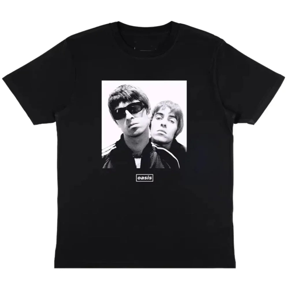 2025 Oasis Hot Sale Men Women Short Sleeve T Shirt Fashion Print Brand Tshirt Summer Classic Cotton T-Shirt Unisex Clothes Tee
